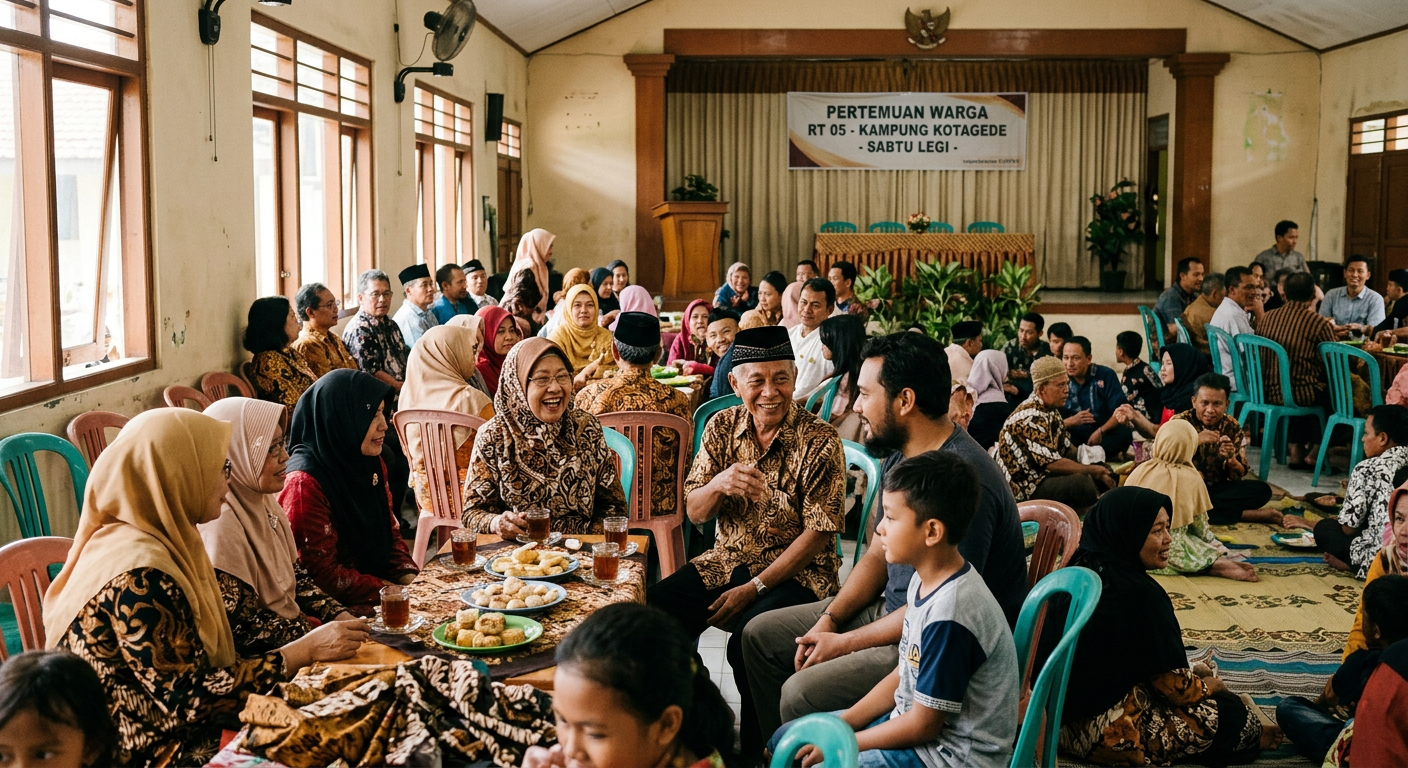 Pertemuan komunitas LIVESGP BUTON - masyarakat Indonesia berkumpul bersama